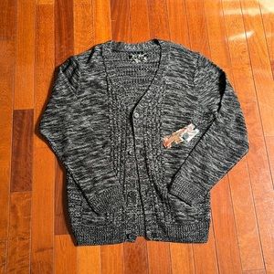 Black and grey men's cardigan - Size L/G